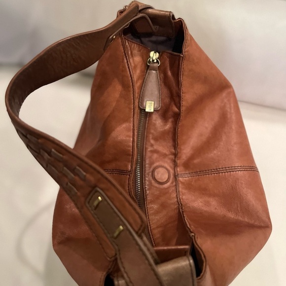 Kooba Large Brown Leather Tote Bag Purse Handbag Boho - Picture 7 of 16